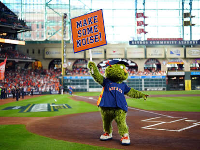 Houston Astros mascot Orbit