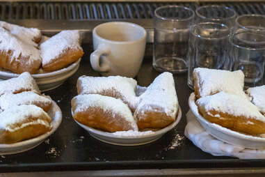 beignets from cafe du monde in new orleans