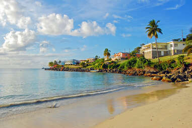 Grand Anse beach on Grenada Island