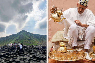 thrillist unpacked 2025 Giants Causeway, Ireland and Marrakesh, Morocco