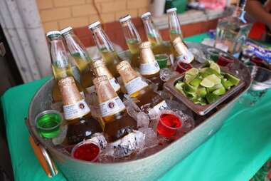 beer at a cinco de mayo party in atlanta