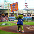 Houston Astros mascot Orbit