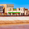 colorful castle buildings in uzbekistan